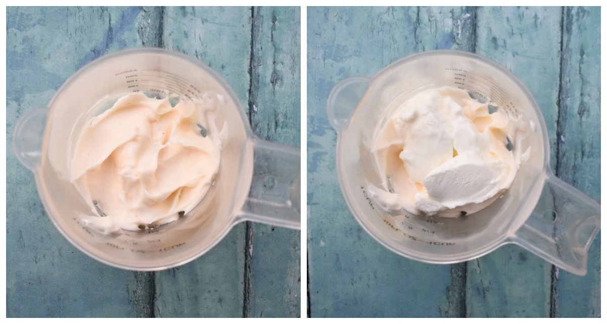 lemon dip 1 - add mayo and yoghurt to a jug or bowl.