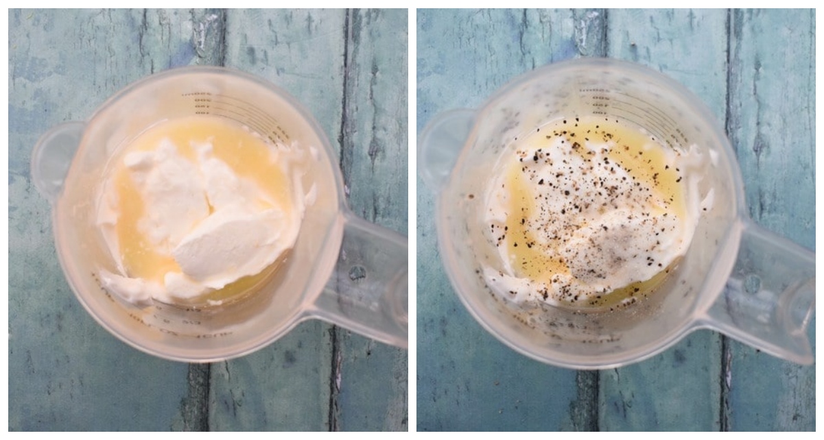 lemon dip 2 - add lemon and season.