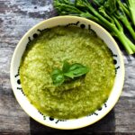 A bowl of broccoli pesto