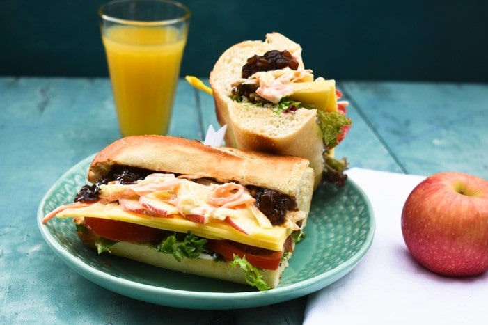 Vegan Cheese Ploughman's Sandwich