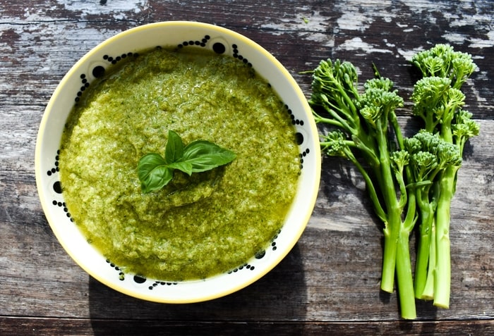 tenderstem broccoli pesto.