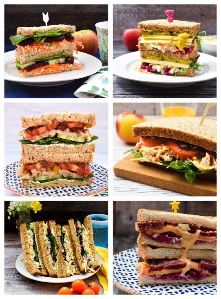 selection of vegan sandwiches