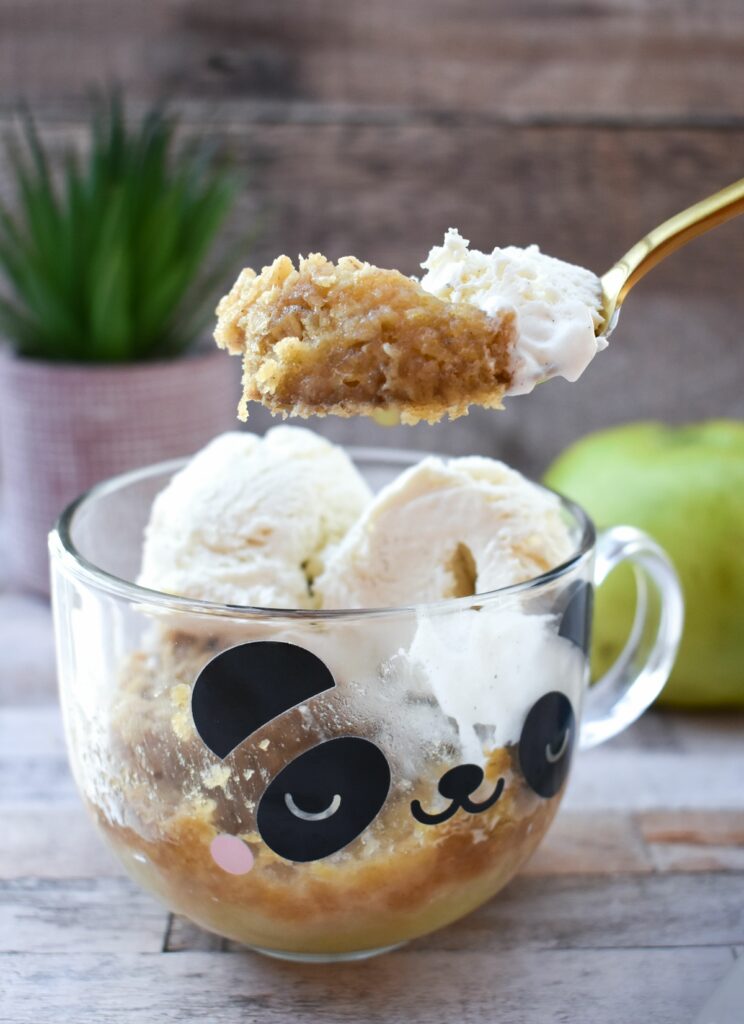 Vegan Apple Crumble Mug Cake