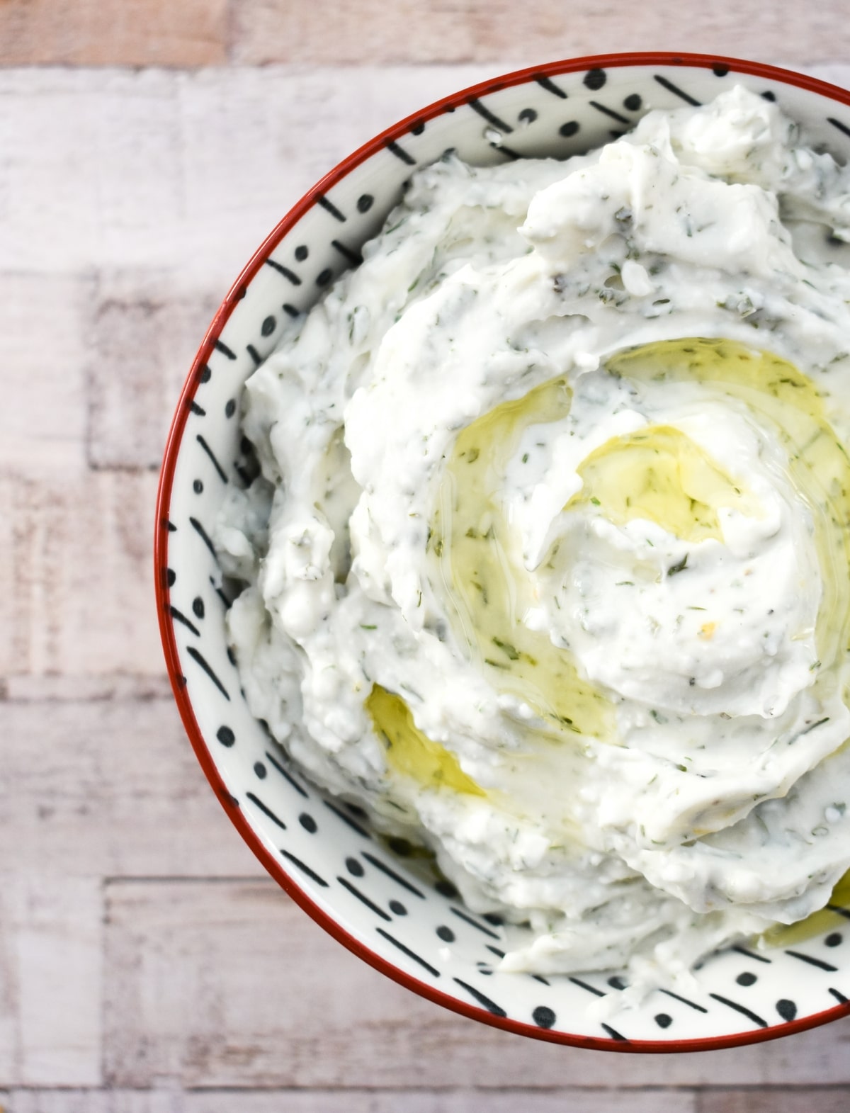 Vegan Whipped Feta with Lemon & Herbs