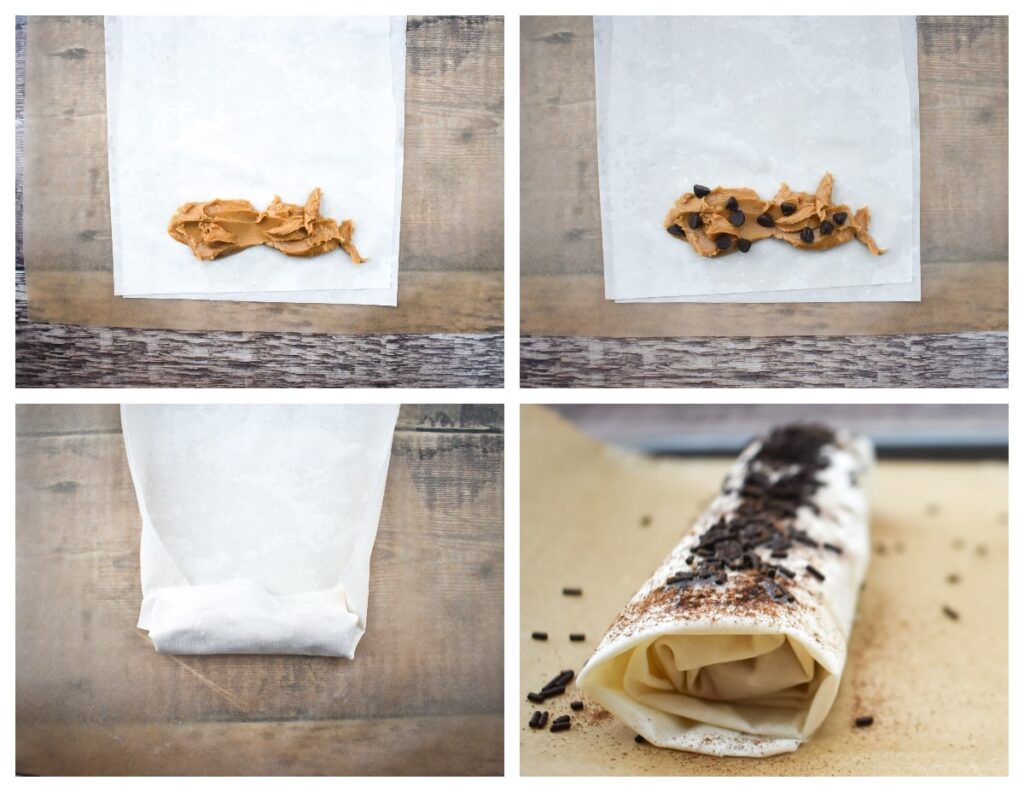 Peanut butter & chocolate borek