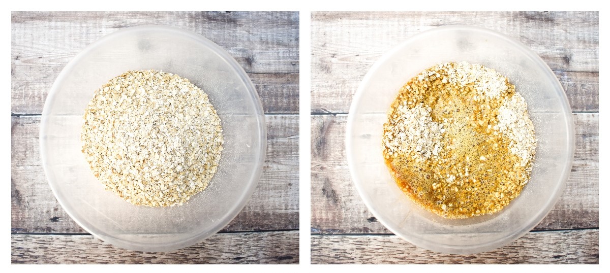 Air Fryer Golden Syrup Flapjacks - step 2.