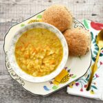 Easy Grated Carrot & Lentil Soup with Cabbage