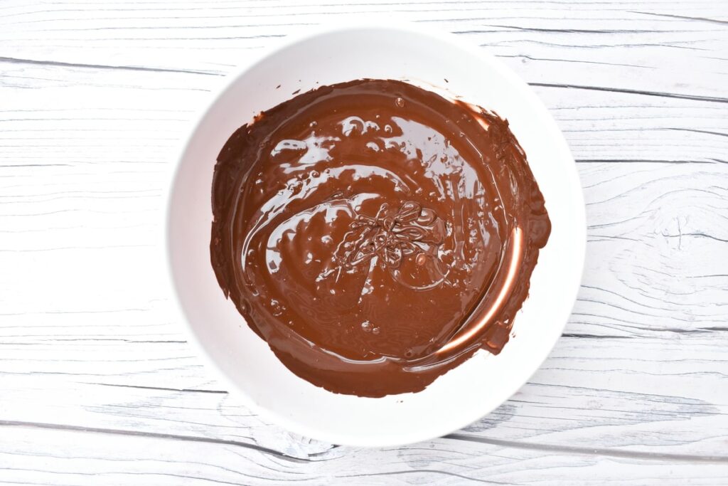 Melted dark chocolate