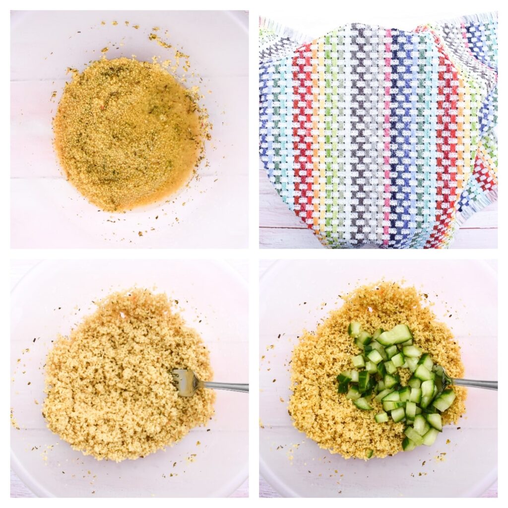 Hummus Couscous Wrap - Step 2