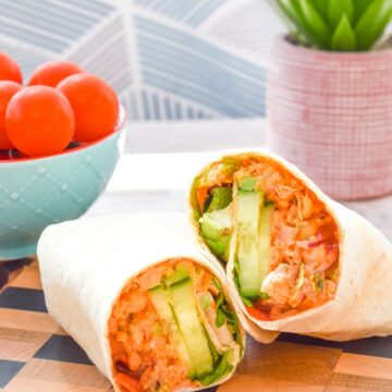 Chickpea Wrap with Sriracha