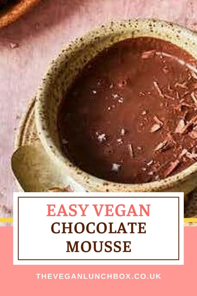 Easy Vegan Chocolate Mousse in a teacup