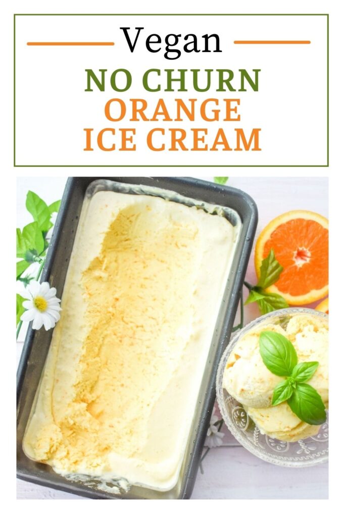 Vegan No Churn Orange Ice Cream Recipe