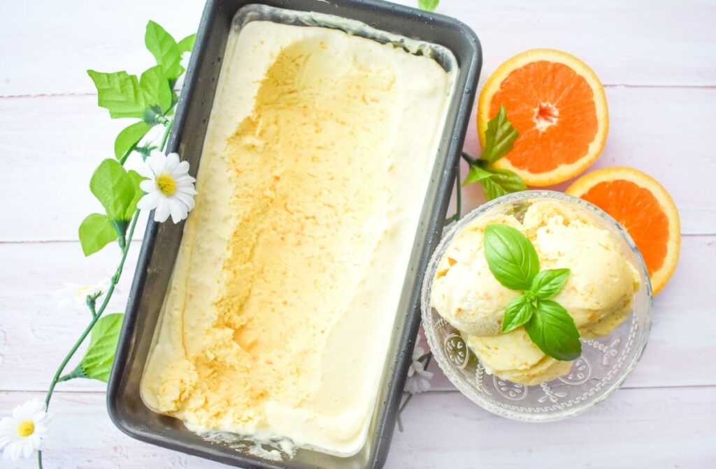 Vegan Orange Ice Cream