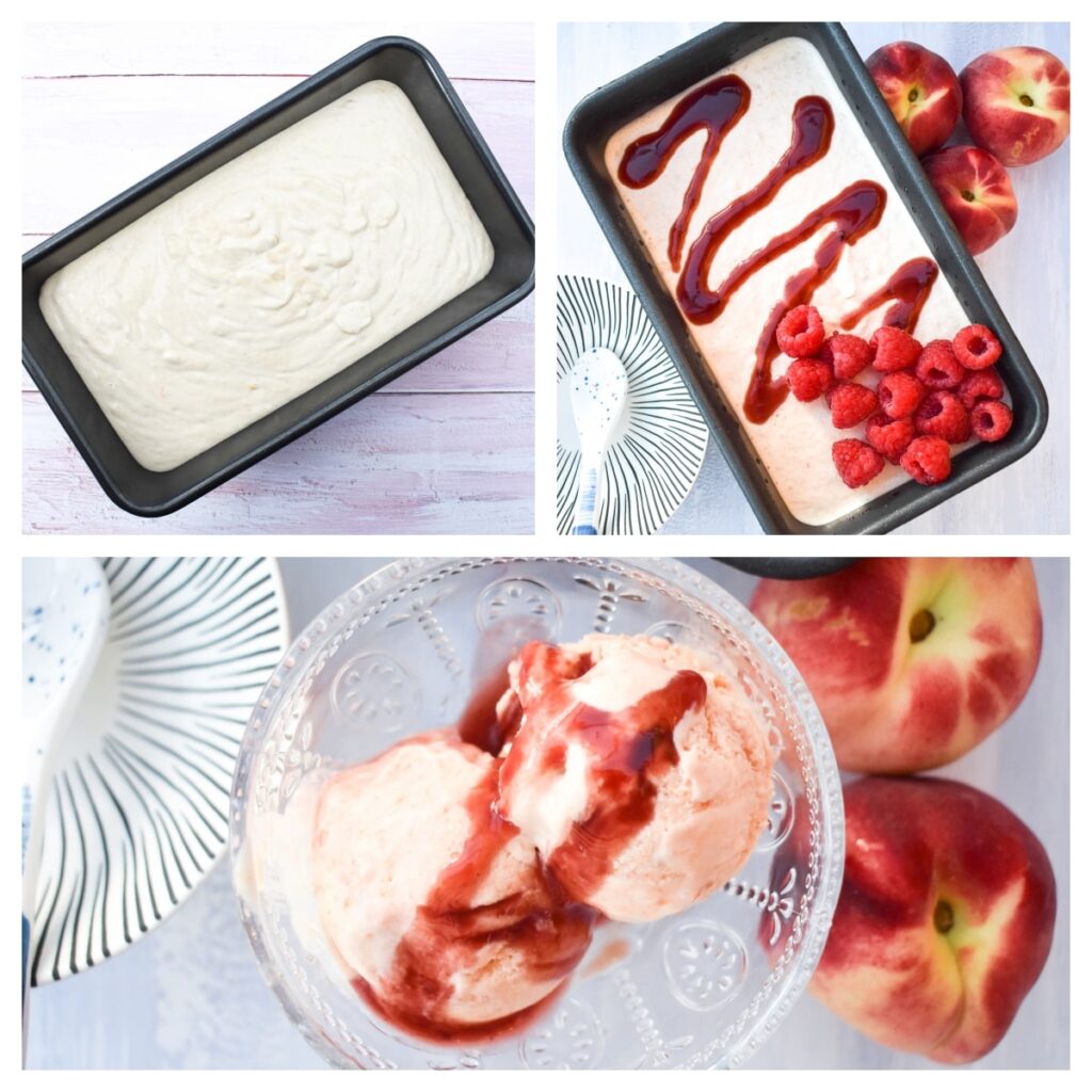 Vegan Peach Ice Cream (4-Ingredients) - Clean Eating Kitchen