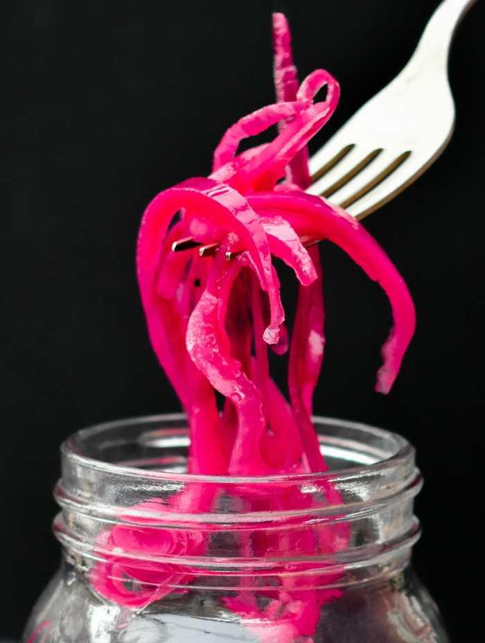 10 minute pickled onions.