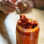 garlic and red chilli chutney.