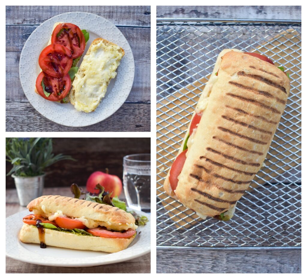 Vegan Italian Caprese Panini - step 3