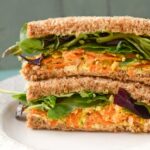 Vegan cheese sandwiches.