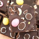 vegan mini egg chocolate tiffin.