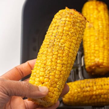 Air fryer corn on the cobs.