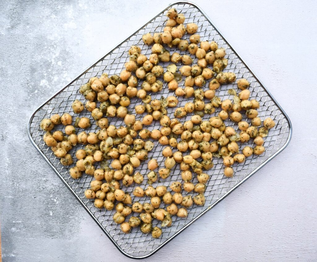 air frying chickpeas