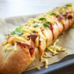 Sharing Vegan Pizza Bread.