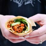 Shredded Tofu & Chickpea Lunch Wrap.