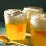Vegan Orange Jelly & Custard Pots.