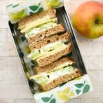 British Cheese & Celery Sandwiches - dairy-free - plant-based - vegan.