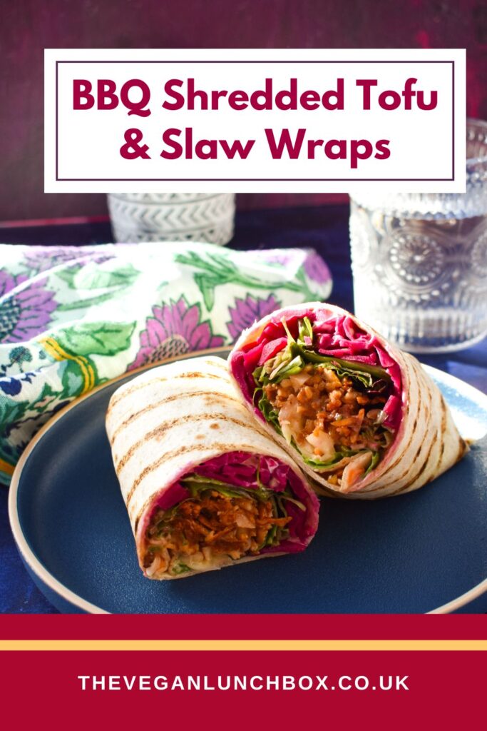 BBQ Shredded Tofu Lunch Wraps Recipe.