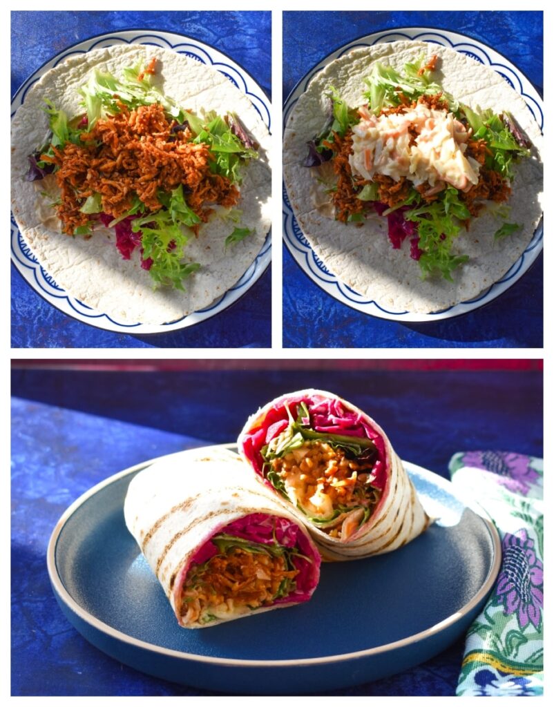 BBQ Shredded Tofu Wraps - Step 4.