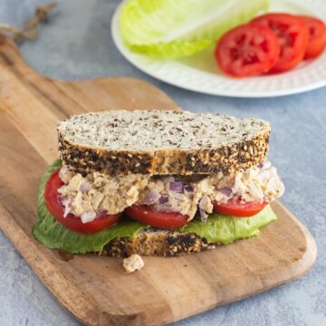 Caesar's chickpea smash sandwiches.