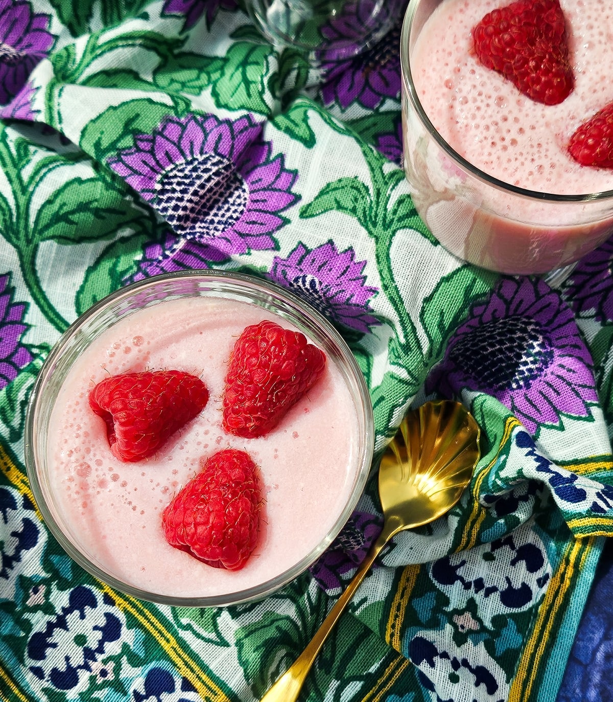 Fruity Pots Raspberry Easy Creamy Raspberry Jelly Pots - Dairy-Free & Vegan - The Vegan Lunchbox