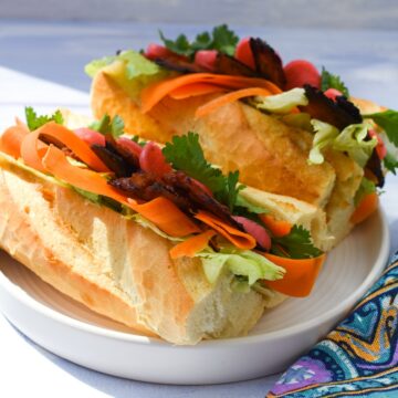 Vegan Vietnamese Tofu Banh Mi.