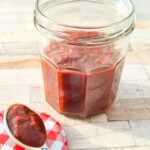 Hot sweet harissa sauce.