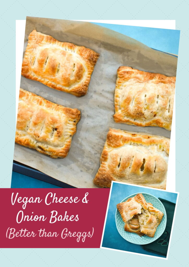 Vegan Cheese & Onion Bakes - Greggs style pies