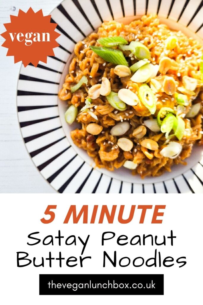 5 Minute Peanut Butter Noodles