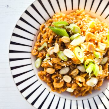 5 Minute Satay Peanut Noodles