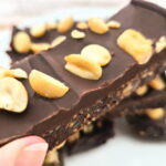 Easy Vegan Peanut Butter & Date Brownie Bars