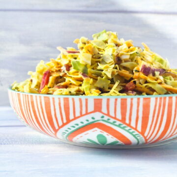 vegan slaw with homemade thousand island dressing.