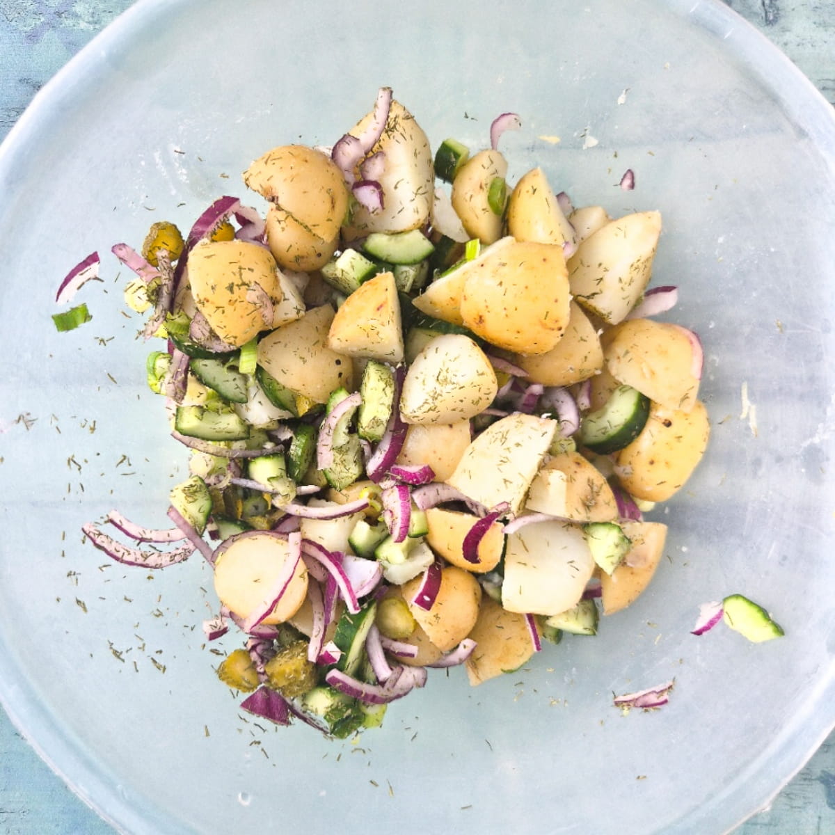 thousand island potato salad - step 6 - mix well to combine.
