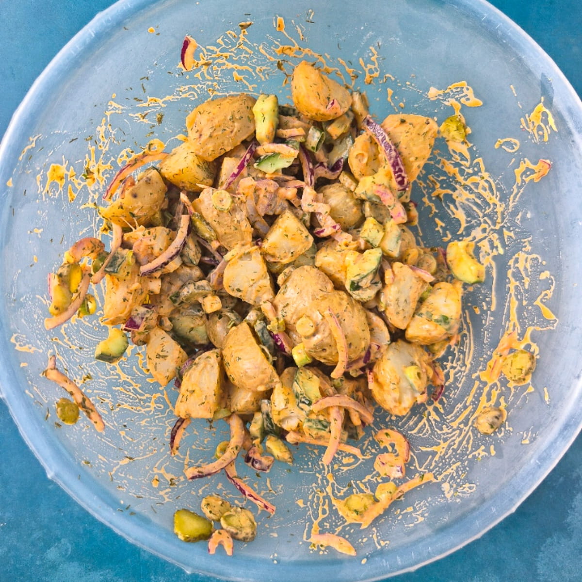 thousand island potato salad - step 8 - mix well and taste to check the seasoning.